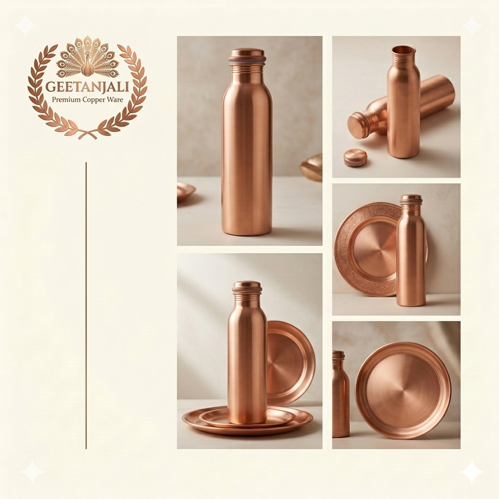 Copper Bottle Manufacturer Supplier Wholesaler and Exporter from Mumbai India